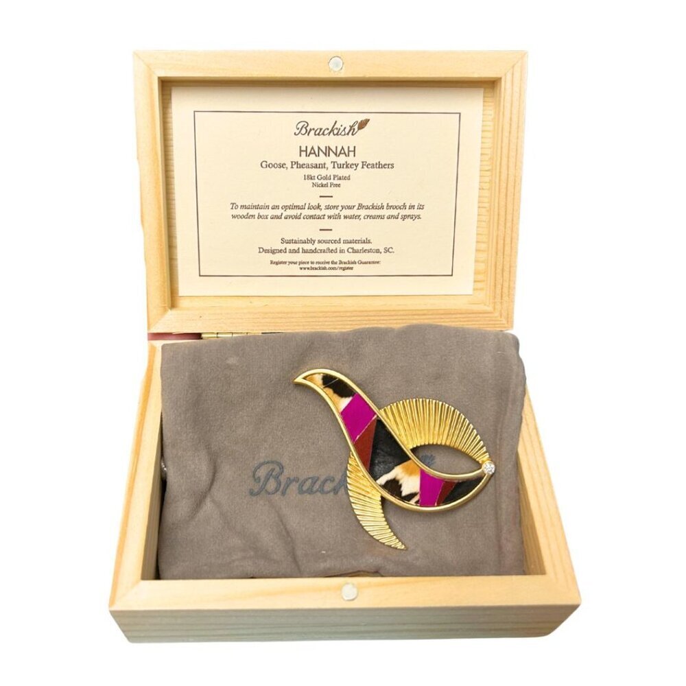 Brackish  'Hannah' Brooch -18K Gold-Plated